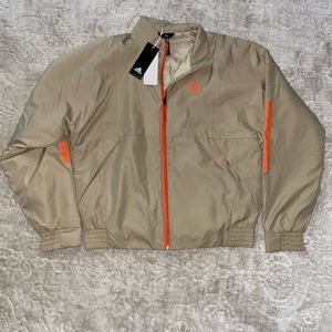 Size Small Adidas Jacket Beige/Orange Brand New W/Tags